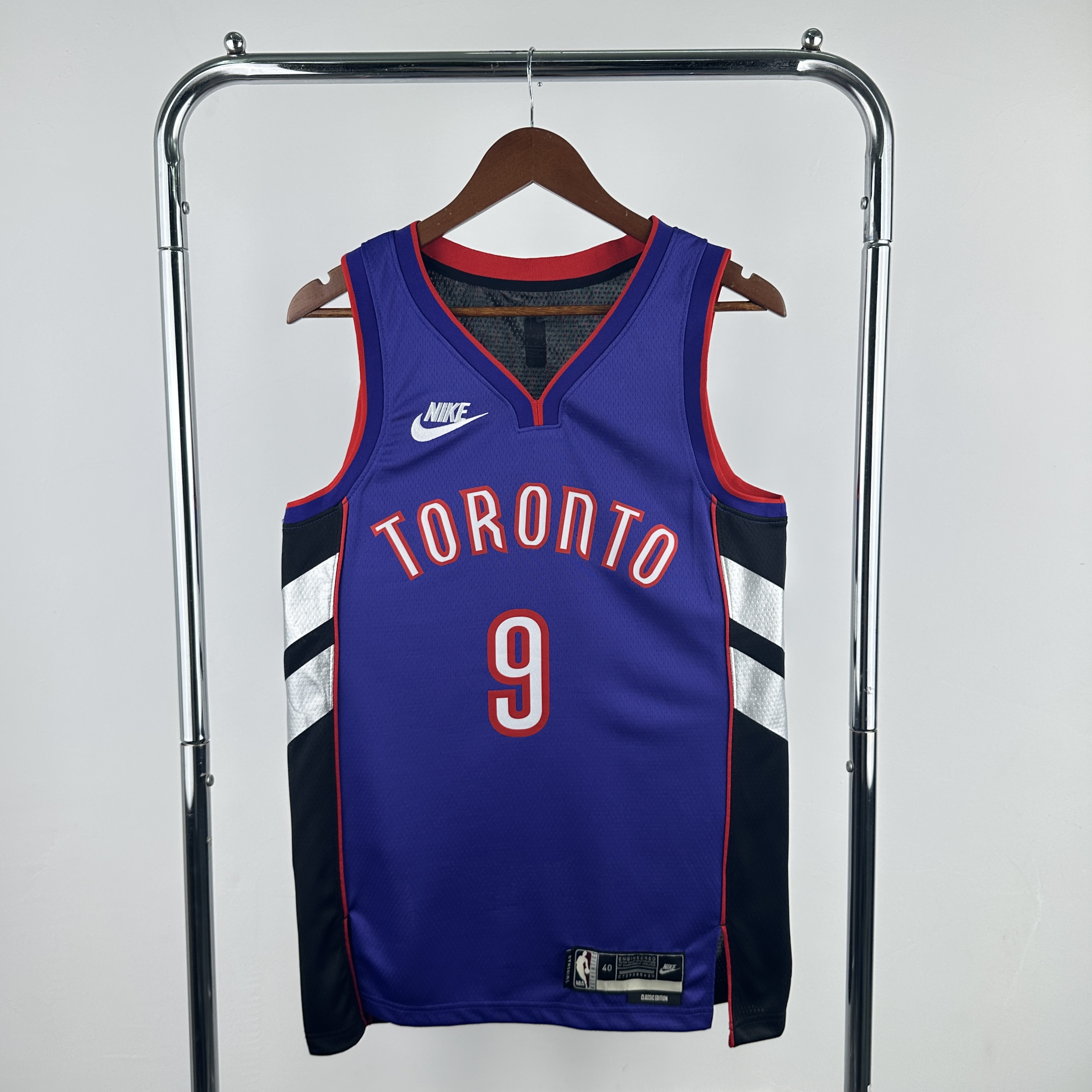 Men Toronto Raptors #9 Barrett Purple Throwback Season Nike 2025 NBA Jersey->toronto raptors->NBA Jersey